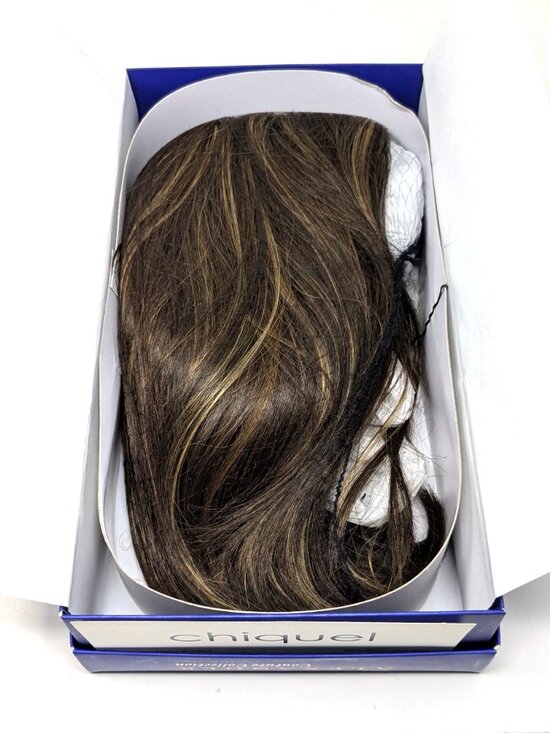 Renee of Paris Brown Bob Wig Lace Front Highlights NIB Medium Length Brunette main image 5